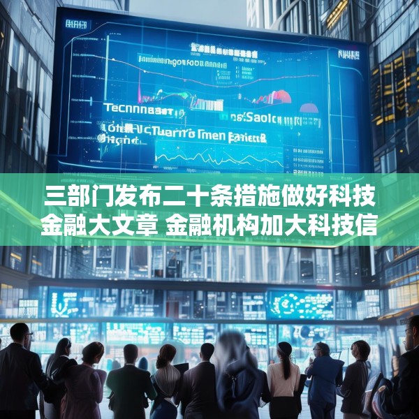 三部门发布二十条措施做好科技金融大文章 金融机构加大科技信贷投放力度