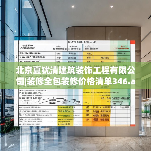 北京夏犹清建筑装饰工程有限公司|装修全包装修价格清单346.a222b223c226fgy.233htyj