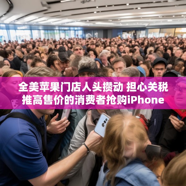 全美苹果门店人头攒动 担心关税推高售价的消费者抢购iPhone