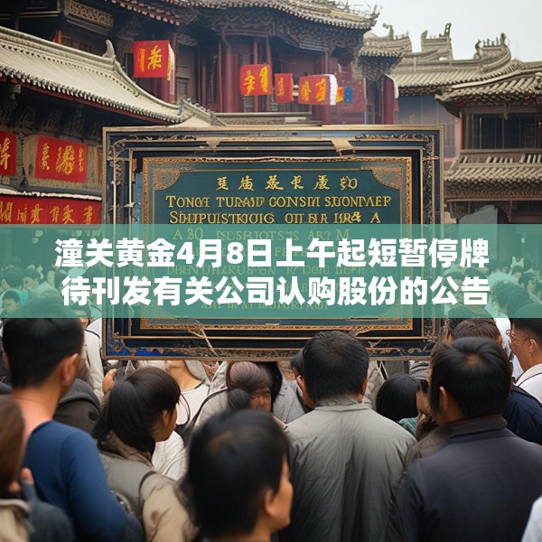 潼关黄金4月8日上午起短暂停牌 待刊发有关公司认购股份的公告