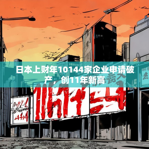 日本上财年10144家企业申请破产，创11年新高