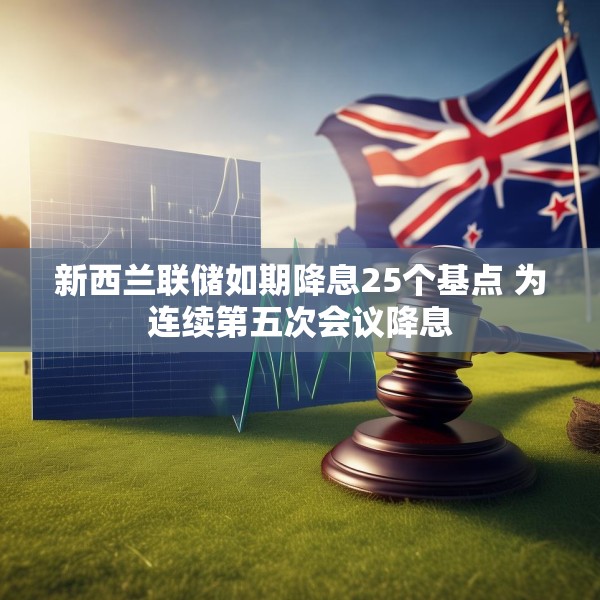 新西兰联储如期降息25个基点 为连续第五次会议降息
