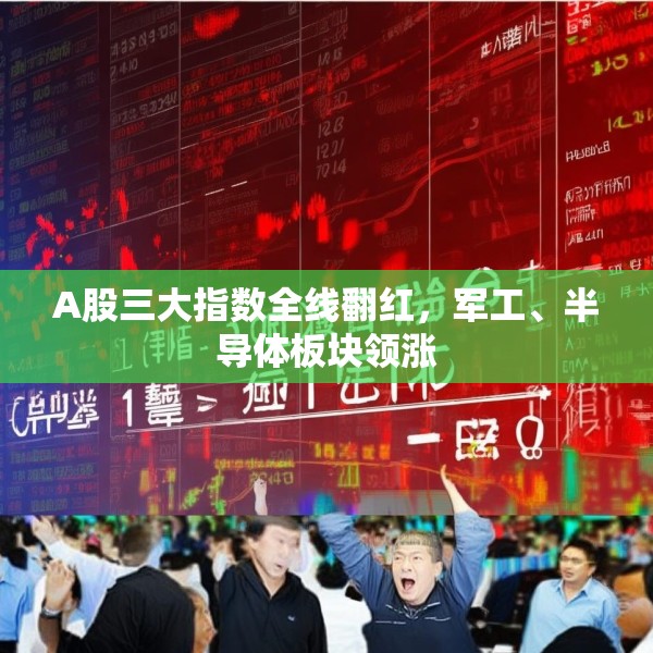 A股三大指数全线翻红，军工、半导体板块领涨