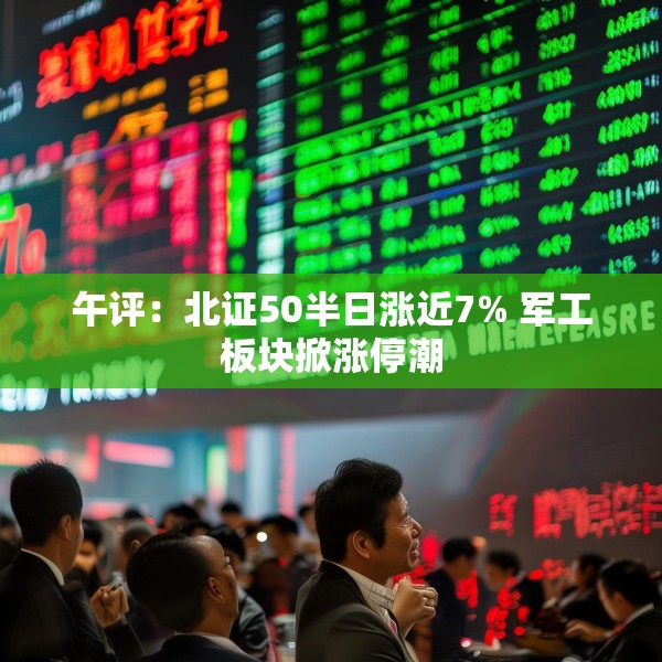 午评：北证50半日涨近7% 军工板块掀涨停潮