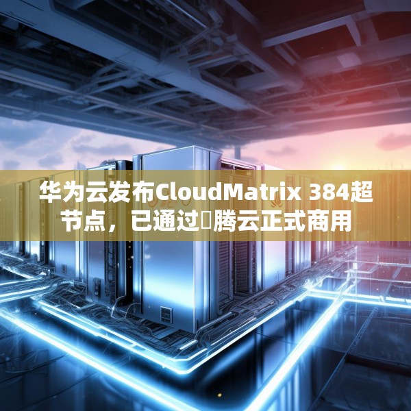 华为云发布CloudMatrix 384超节点，已通过昇腾云正式商用