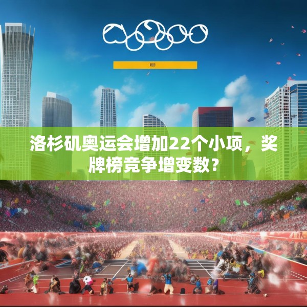 洛杉矶奥运会增加22个小项，奖牌榜竞争增变数？