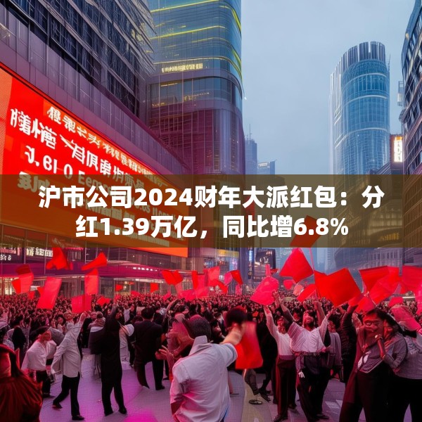 沪市公司2024财年大派红包：分红1.39万亿，同比增6.8%