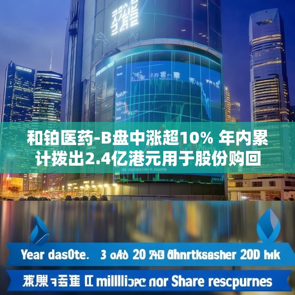 和铂医药-B盘中涨超10% 年内累计拨出2.4亿港元用于股份购回