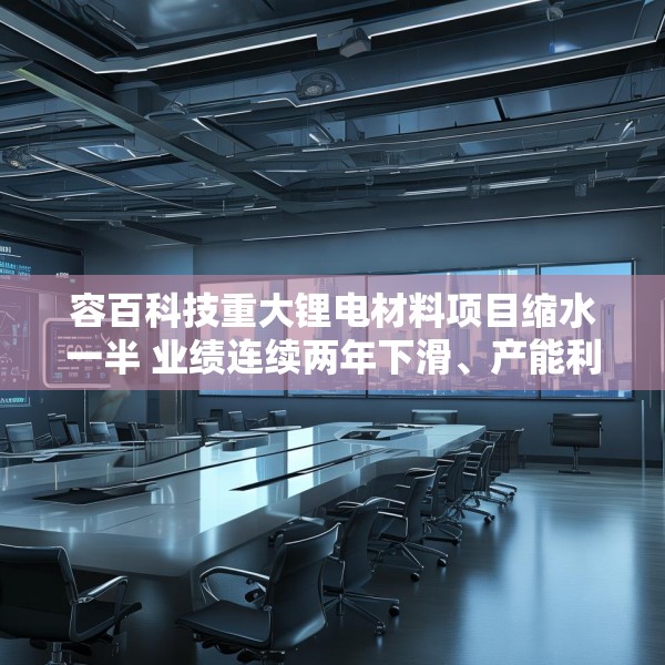 容百科技重大锂电材料项目缩水一半 业绩连续两年下滑、产能利用率仅40%