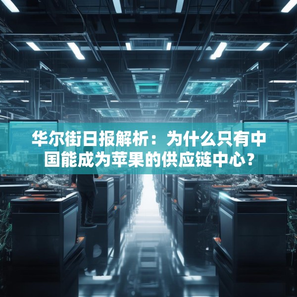华尔街日报解析：为什么只有中国能成为苹果的供应链中心？