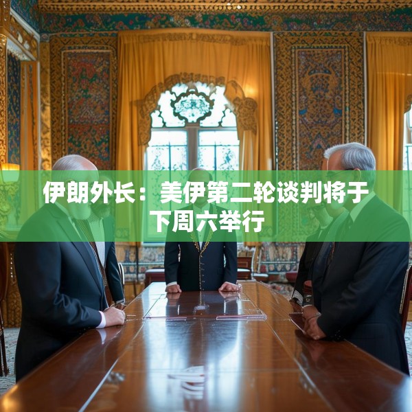 伊朗外长：美伊第二轮谈判将于下周六举行