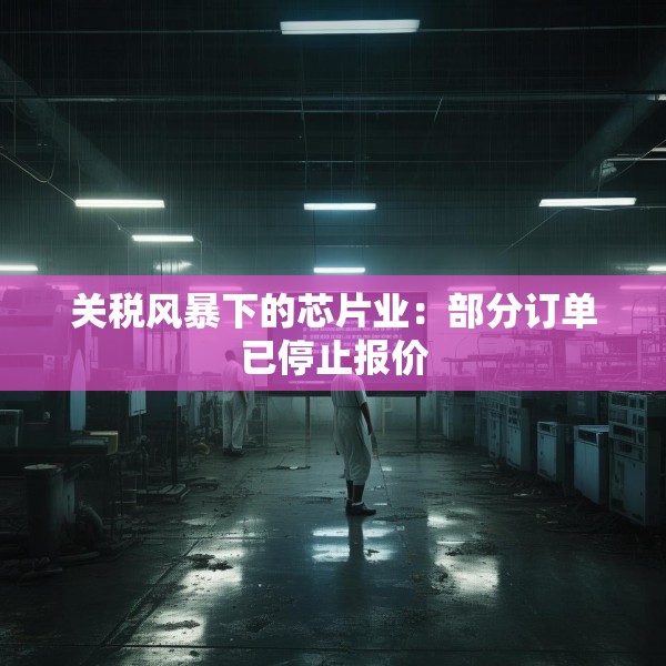 关税风暴下的芯片业：部分订单已停止报价