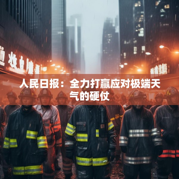 人民日报：全力打赢应对极端天气的硬仗