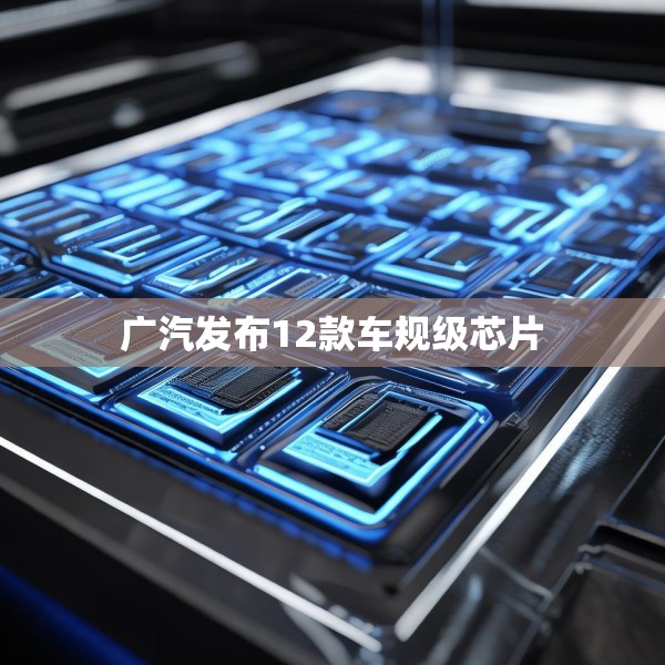 广汽发布12款车规级芯片