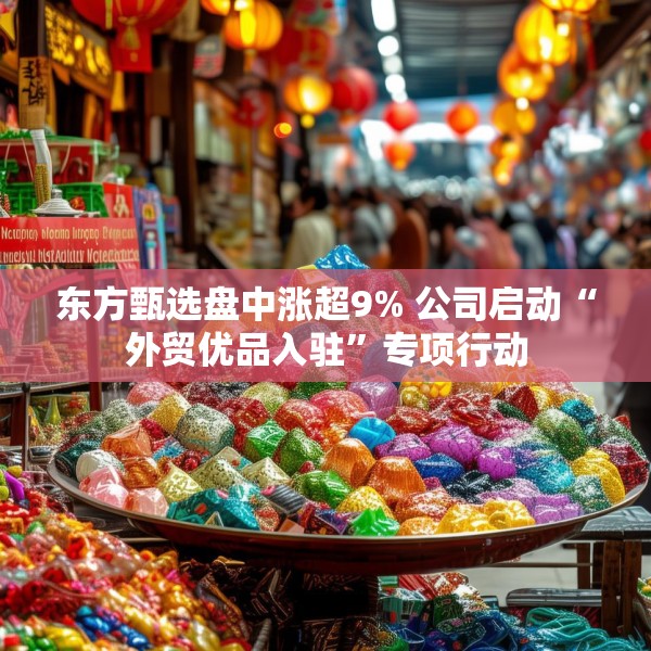东方甄选盘中涨超9% 公司启动“外贸优品入驻”专项行动