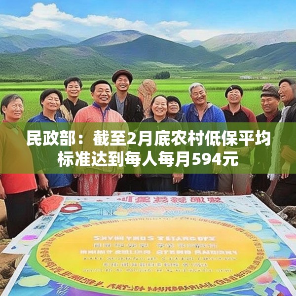 民政部：截至2月底农村低保平均标准达到每人每月594元