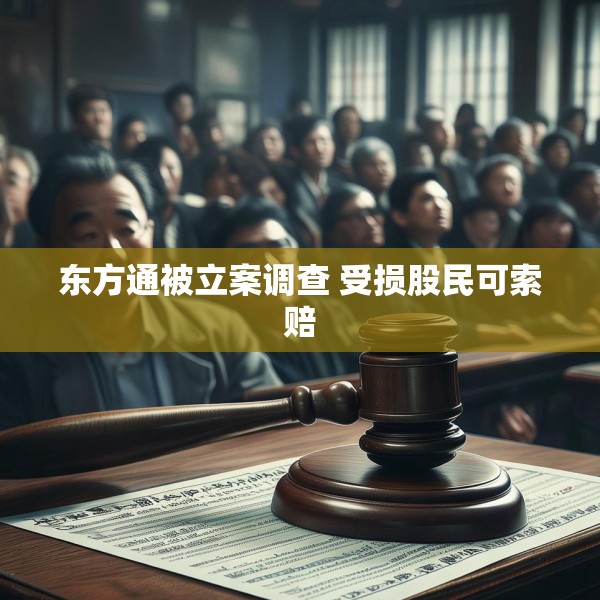 东方通被立案调查 受损股民可索赔