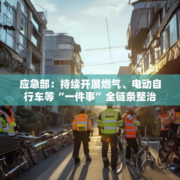 应急部：持续开展燃气、电动自行车等“一件事”全链条整治