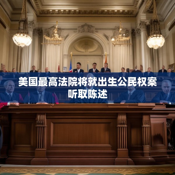 美国最高法院将就出生公民权案听取陈述