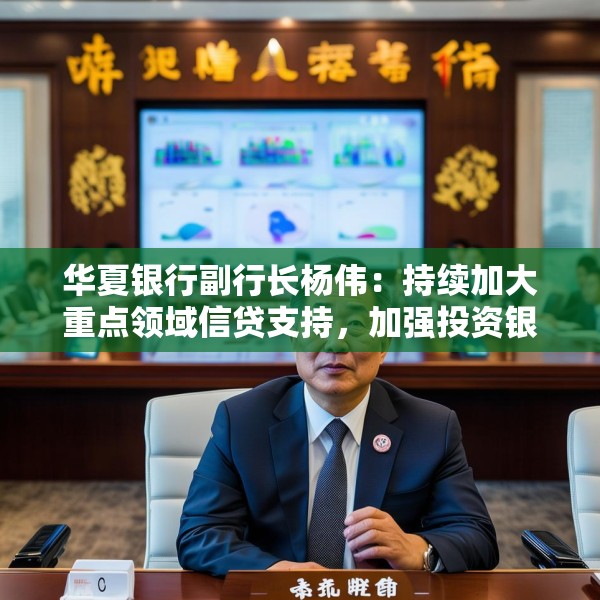 华夏银行副行长杨伟：持续加大重点领域信贷支持，加强投资银行体系化能力建设