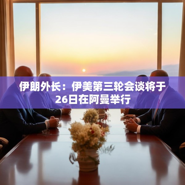 伊朗外长：伊美第三轮会谈将于26日在阿曼举行