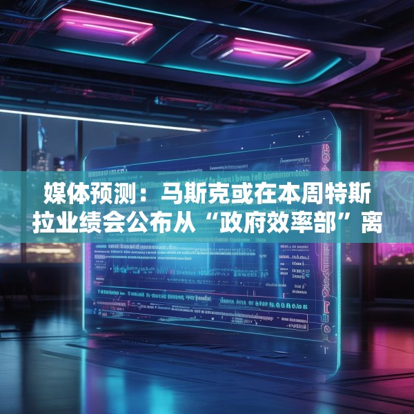 媒体预测：马斯克或在本周特斯拉业绩会公布从“政府效率部”离职日期