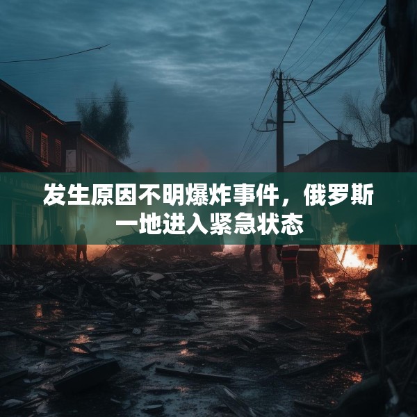 发生原因不明爆炸事件，俄罗斯一地进入紧急状态