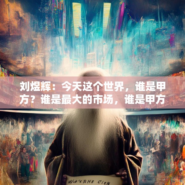 刘煜辉：今天这个世界，谁是甲方？谁是最大的市场，谁是甲方