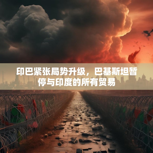 印巴紧张局势升级，巴基斯坦暂停与印度的所有贸易