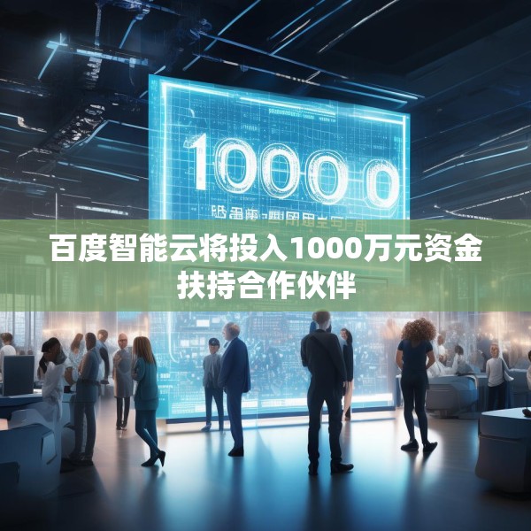 百度智能云将投入1000万元资金扶持合作伙伴