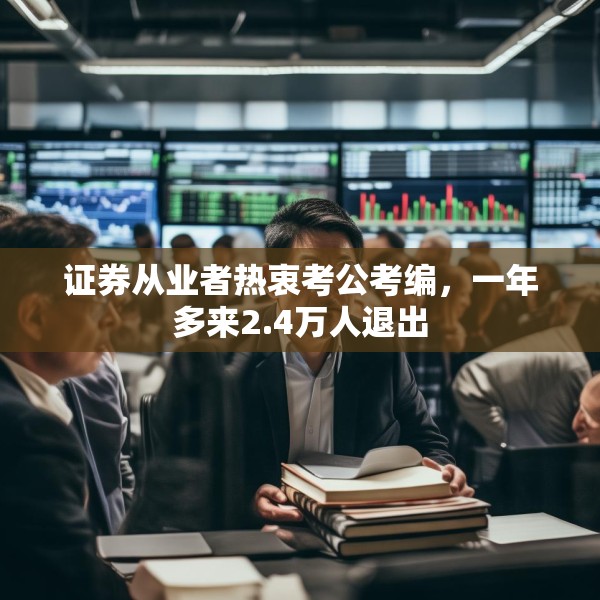证券从业者热衷考公考编，一年多来2.4万人退出
