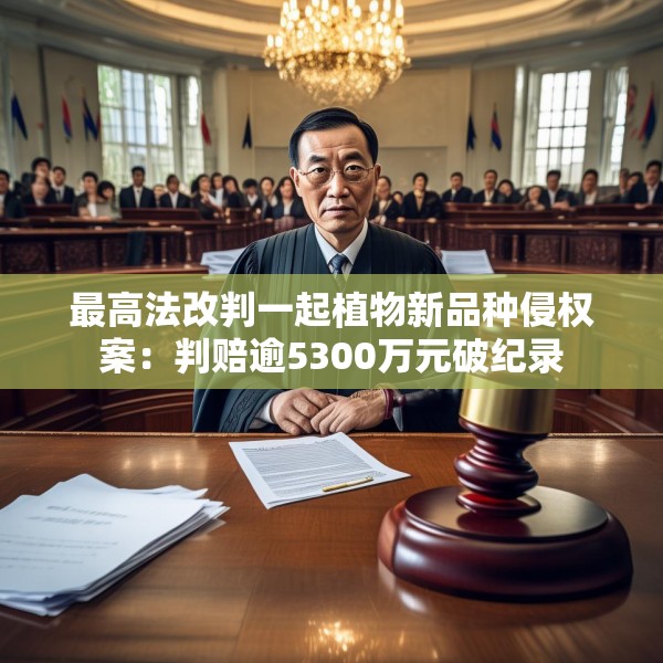 最高法改判一起植物新品种侵权案：判赔逾5300万元破纪录