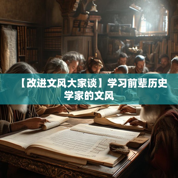 【改进文风大家谈】学习前辈历史学家的文风