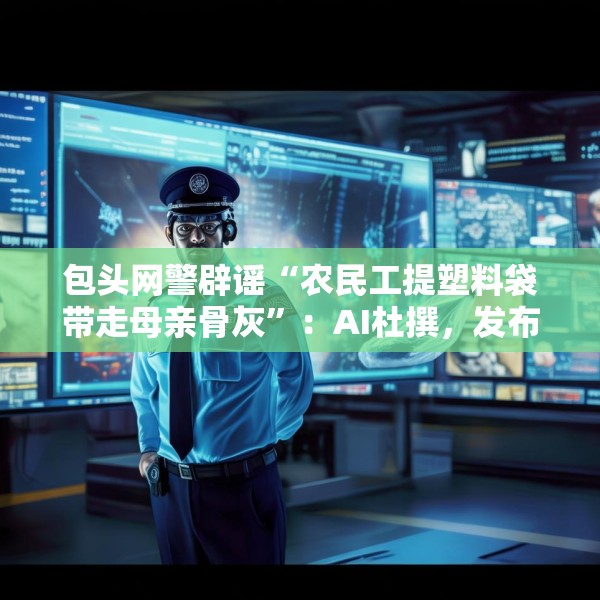 包头网警辟谣“农民工提塑料袋带走母亲骨灰”：AI杜撰，发布者被处罚