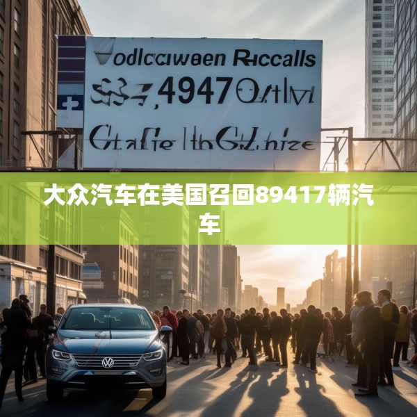 大众汽车在美国召回89417辆汽车