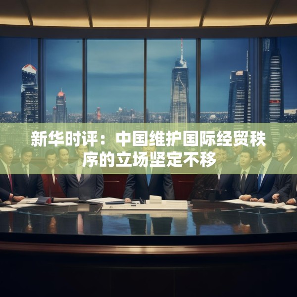 新华时评：中国维护国际经贸秩序的立场坚定不移