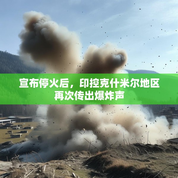 宣布停火后，印控克什米尔地区再次传出爆炸声
