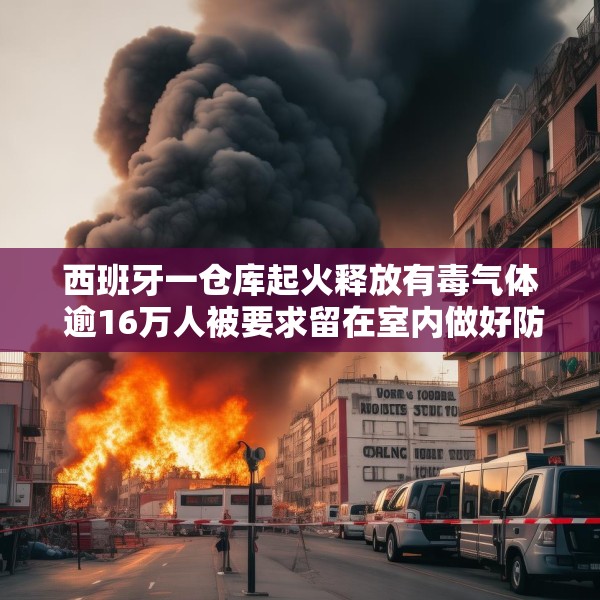 西班牙一仓库起火释放有毒气体 逾16万人被要求留在室内做好防护