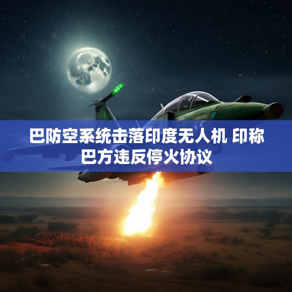 巴防空系统击落印度无人机 印称巴方违反停火协议