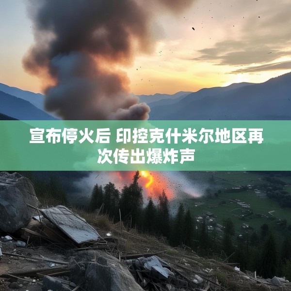 宣布停火后 印控克什米尔地区再次传出爆炸声