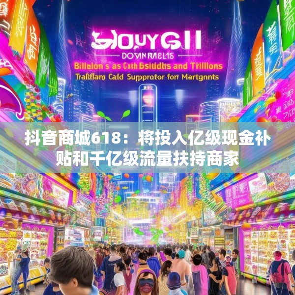 抖音商城618：将投入亿级现金补贴和千亿级流量扶持商家