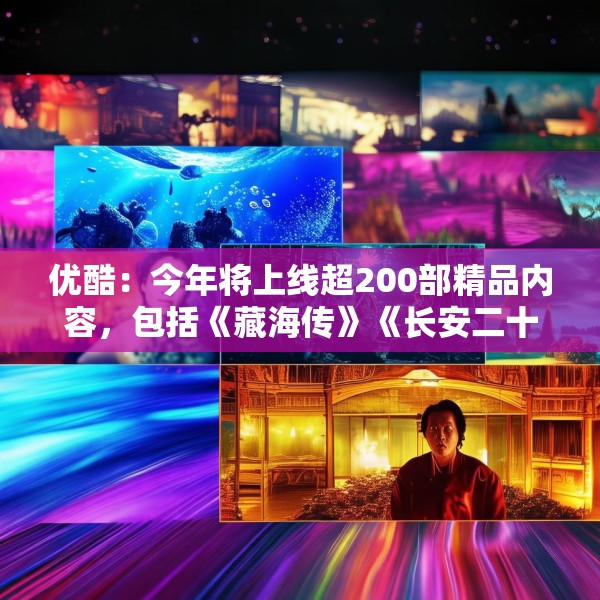 优酷：今年将上线超200部精品内容，包括《藏海传》《长安二十四计》等