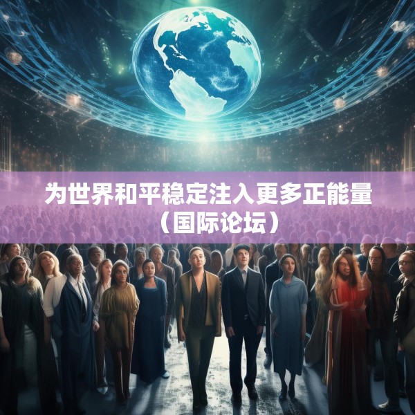 为世界和平稳定注入更多正能量（国际论坛）