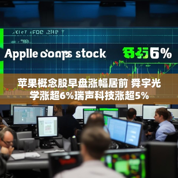 苹果概念股早盘涨幅居前 舜宇光学涨超6%瑞声科技涨超5%