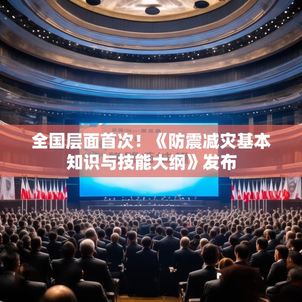 全国层面首次！《防震减灾基本知识与技能大纲》发布