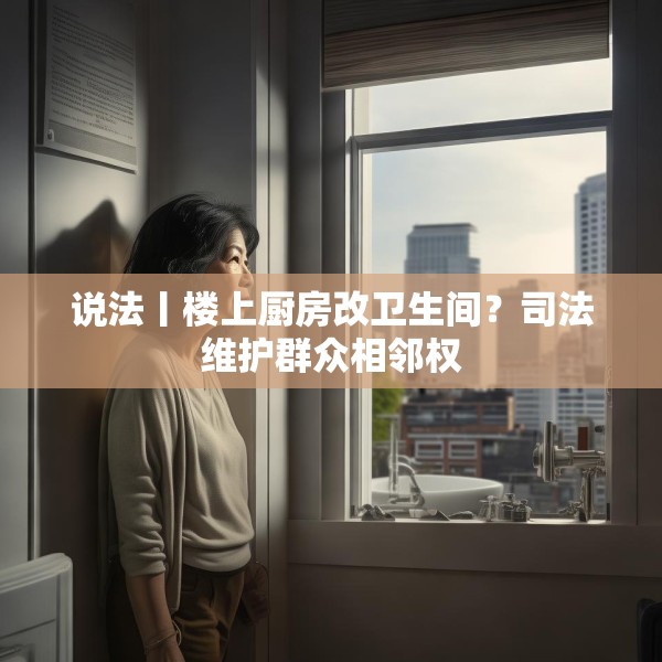 说法丨楼上厨房改卫生间？司法维护群众相邻权