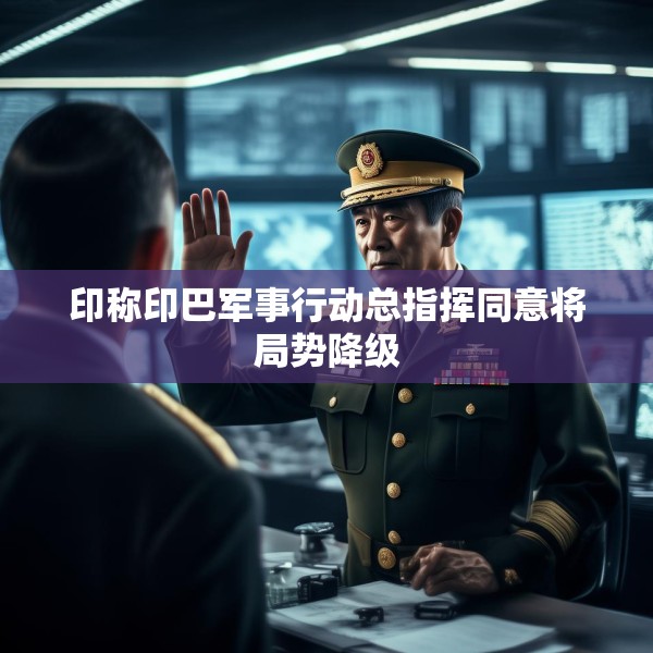 印称印巴军事行动总指挥同意将局势降级