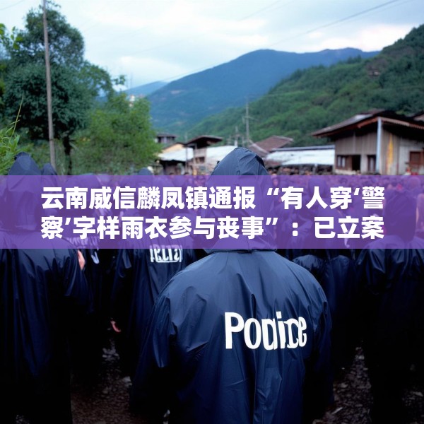 云南威信麟凤镇通报“有人穿‘警察’字样雨衣参与丧事”：已立案查处