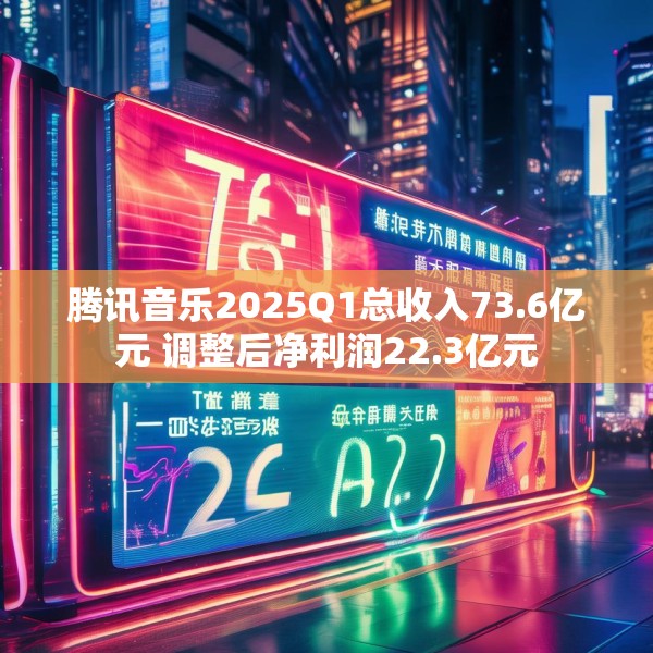腾讯音乐2025Q1总收入73.6亿元 调整后净利润22.3亿元