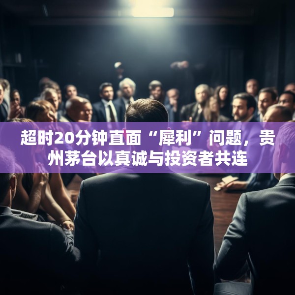 超时20分钟直面“犀利”问题，贵州茅台以真诚与投资者共连